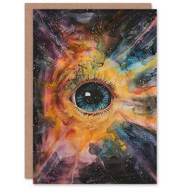 Artery8 Greeting Card The Eye of God Universe Starscape Concept Art Blank For Him Or Her Art Birthday Card