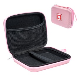 Gealaek - Funda protectora de transporte para nebulizador portátil, bolsa médica de viaje con carcasa dura para espaciador de inhalador, máscaras, accesorios para asma, bolsa de almacenamiento de