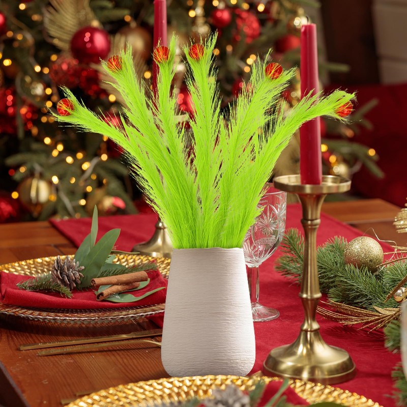 12 Pcs Christmas Tree Topper, 17'' Green Christmas Tree Picks