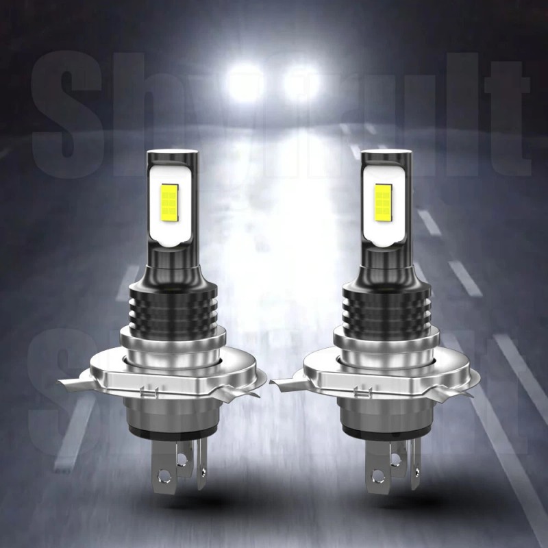 SHYFRULT For Chevy-Pickup 1981-87 C10 K10 Blazer 4x6" LED Headlights