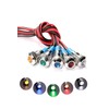 YFFSFDC 6mm DC 12-24V LED Waterproof Indicator Light Pilot Light