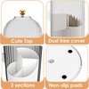 Primst Makeup Brush Holder Case, 360° Rotating Cosmetic Organizer with