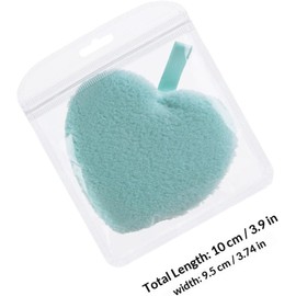Ciieeo Almohadillas Desmaquillantes Reutilizables para Limpieza Profunda la Piel y Eliminación de Exceso de Grasa de Esponja en Forma de Corazón 4 Piezas en Casa o Viaje