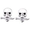 Pack of 2 Skull Emblem Logo Stickers for All Vehicles
