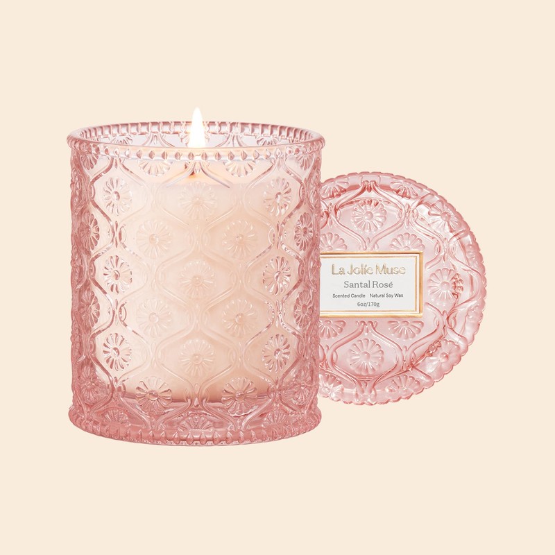 LA JOLIE MUSE LA JOLIE MUSE Sandalwood Rose Candle, Scented