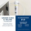 GE Under Sink Water Filter Replacement, Reduces Sediment, Rust &