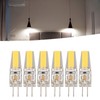 6 Pcs 6W 500LM G4 Bulb LED COB Silica Gel
