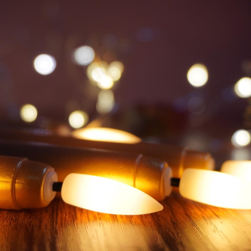 Ni-JASW Gold Flameless Taper Candles with Remote, Flickering LED Candlesticks