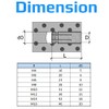 M10 Impact Anchor Brass Dowel Wall Anchor Expansion Sleeve for