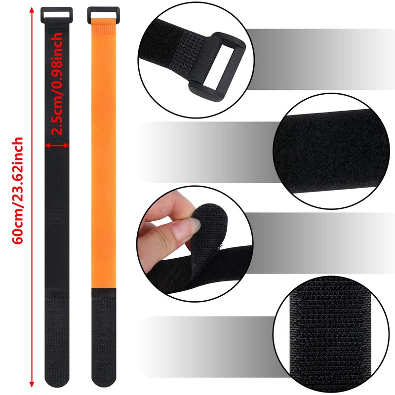 SANNIX 4 Pcs Reusable Bike Wheel Strap Adjustable Bike Wheel
