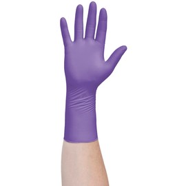 HALYARD Purple Nitrile-Xtra Exam Gloves, Powder-Free, 5.9 mil, 12 Inches, Purple, Large, 50603 (Case of 500)