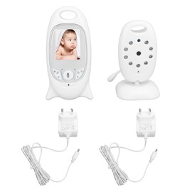 Video Baby Monitor with Digital Camera Video Monitor Long Transmission Range 2 Way Talk Lullaby Songs 520mAh 100V‑240V EU Plug