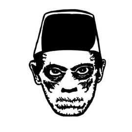 The Mummy Face Classic Universal Horror Black Vinyl Decal Bumper Computer Sticker