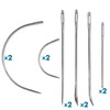 Heavy Duty Hand Sewing Needles Set - 12 Needles for