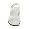 Easy Spirit Women's Hartwell Flat Sandal, White, 8 X-Wide