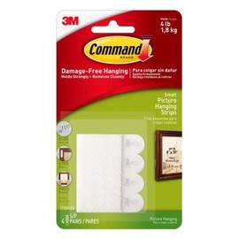Command Picture Hanging Strips, Small, White, 4-Strip, 9-Pack (36 Pairs Total)