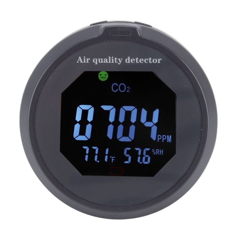 Air Quality Monitor Meter CO2 Temperature Humidity Detector Sound Light
