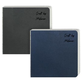 2pcs Square 3.9X3.9 300gsm Portable Watercolor Paper Pad Journal 60pgs (30 Sheets with Textures) Travel Size for Calligrapher Watercolour Sketch Book Water Color Paper Notebook Black&Navy