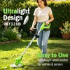 Electric Weed Wacker Battery Powered, Cordless Weed Eater with Metal