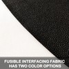 Fusible Interfacing Fabric Black Non Woven One Sided Granular Glue