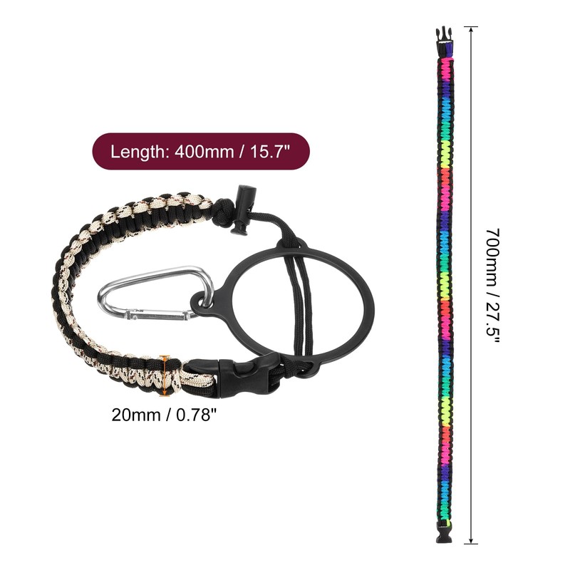 QUARKZMAN Paracord Handle, Water Bottle Handle Strap, Paracord Cap Strap,