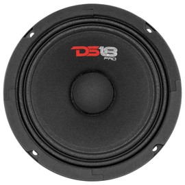 DS18 2X PRO-GM6 Loudspeaker - 6.5", Midrange, Black Steel Basket, 480W Max, 140W RMS, 8 Ohms - Premium Quality Audio Door Speakers for Car or Truck Stereo Sound System (2 Speakers)