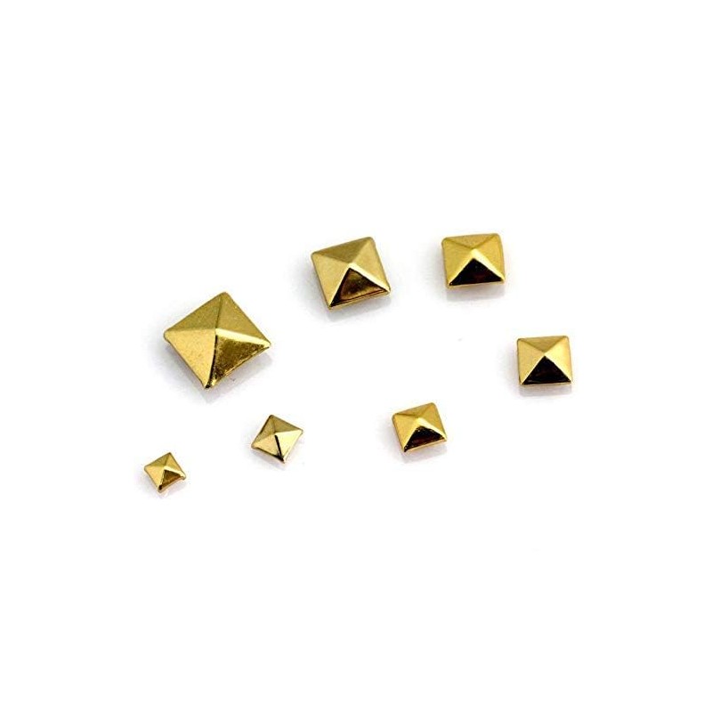 Pyramid Studs, 200 Pcs Nailheads Metal Punk Spikes Spots Square
