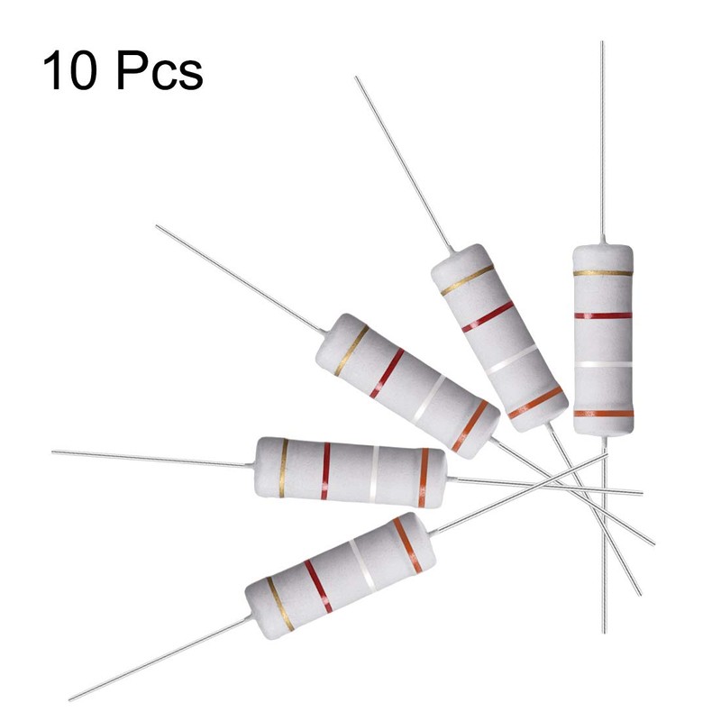 sourcing map Metal Oxide Film Resistor Axial Cable 3.9 KOhm