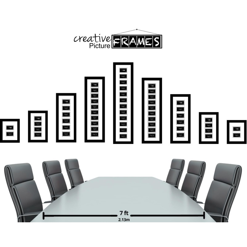 Creative Picture Frames 12-2" x 3.5" Opening Black Business Card