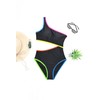 Women's One Piece Swimsuit- One Shoulder Bathing Suit Cutout Tummy