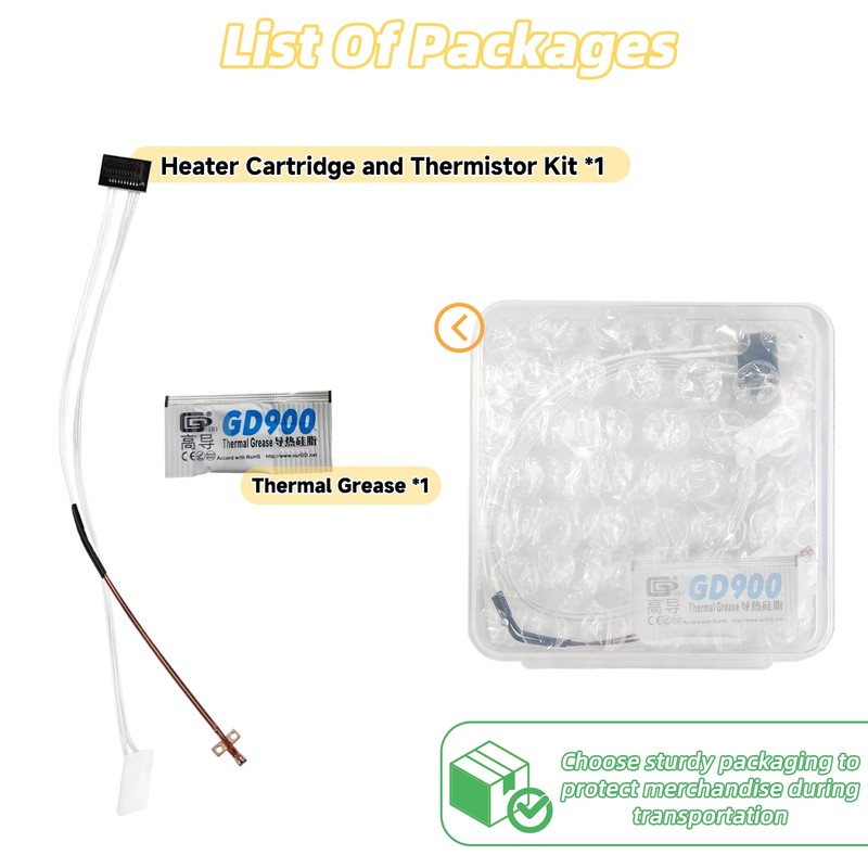 XIFOWE Heating Assembly Kit for A1/A1 Mini, High Temperature Sensors