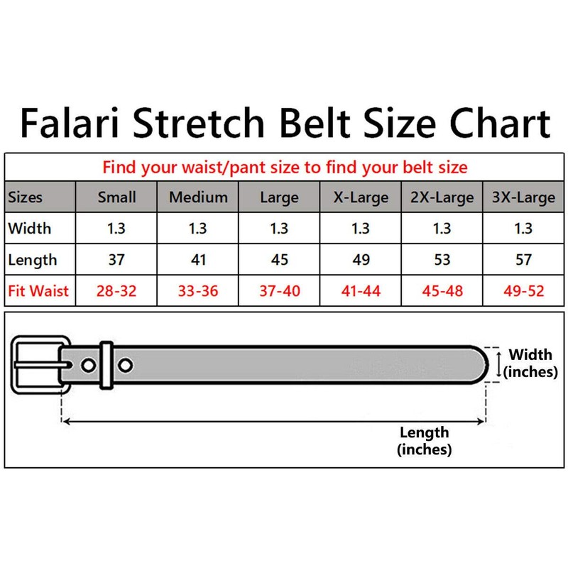 Falari Cinturón trenzado elástico elástico elástico para hombre y mujer,