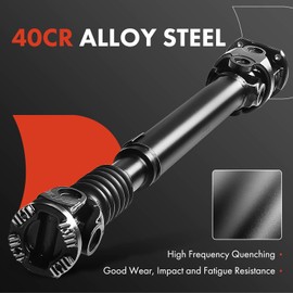 A-Premium Front Drive shaft Prop Shaft Compatible with Dodge Ram 2500 3500 2003-2013 Pickup - [Auto-Trans, 4WD], Replace# 52123326AB, 52105934AB