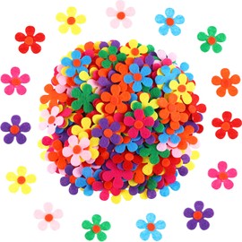 Felt Flowers Fabric Flowers Embellishments for DIY Crafts (200 Pieces)