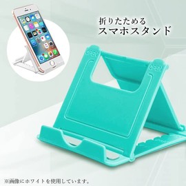 Smartphone Stand, Tabletop, Foldable, Adjustable Angle, Thin, Compact, Lightweight, Convenient to Carry, Blue