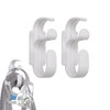 Pack of 2 White Plastic Hose Holders, Non-Slip Hose Organisers
