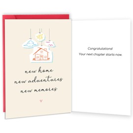 MOROLURU Funny New Home Card for Women Men, Housewarming Card Gifts for Friends, House Warming Gifts New Home