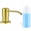Built in Soap Dispenser for Kitchen Sink, Gold Brushed Stainless