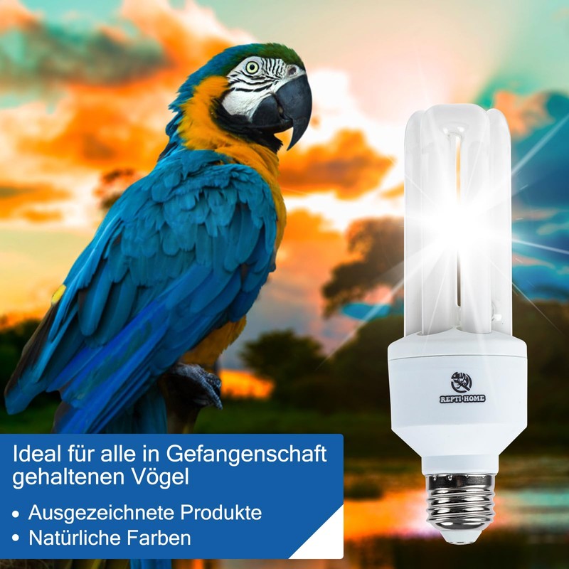 REPTI HOME 20 W Bird Lamp 2.4% UVB, E27 Compact