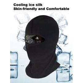 J-RACING® Wide Field of Vision Balaclava, Black, One Size