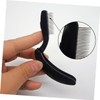 BIUDECO 4pcs Folding Eyebrow Comb Curved Handle Steel Eyebrow Comb