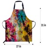 Smooffly Rainbow Tie Dye Vintage Apron Adjustable Apron Cooking Kitchen