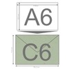 Envelopes Mint Green DIN C6 Recycled Windowless Pack of 100