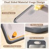 GUANCI Cutting Board for Kitchen, Stainless Steel Cutting Board Double
