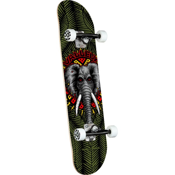 Powell Peralta Vallely Elephant Skateboard Complete - Olive 8.25" x 31.95"