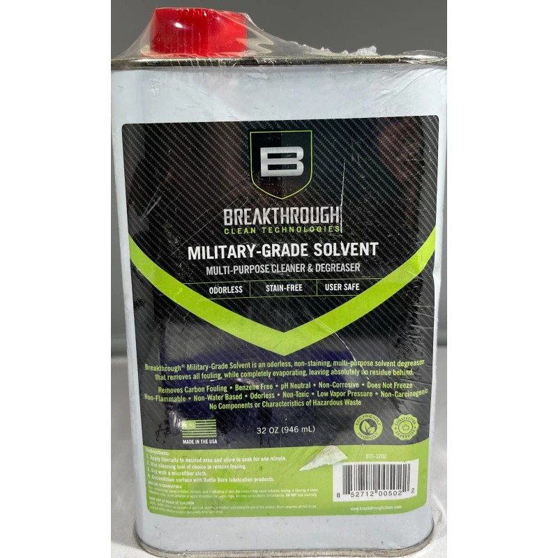 Breakthrough Military-Grade Solvent Cleaner & Degreaser, 32 oz. (DENTED)