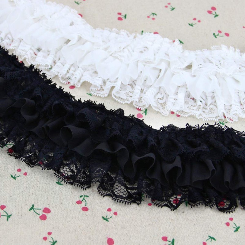 Morytrade Lace Fabric, Tulle, Handicraft, Ribbon, Floral, Lace Ribbon, Frills,