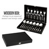 OVENTE 24-Piece Silverware Set Service for 6, Durable Stainless Steel