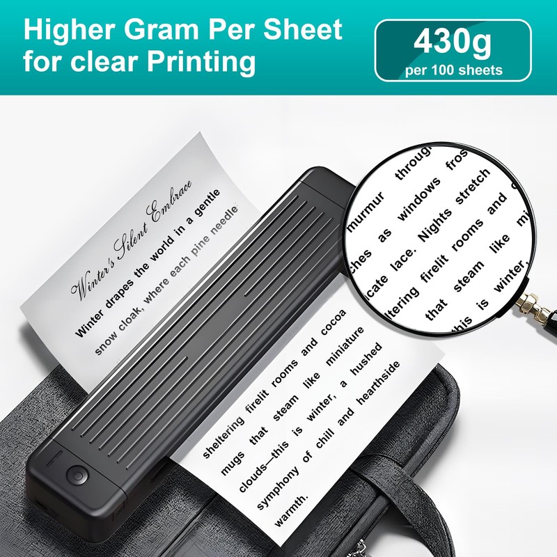 (100 Sheets) Foldable Thermal Paper A4, Quick-Drying Thermal Paper, 210
