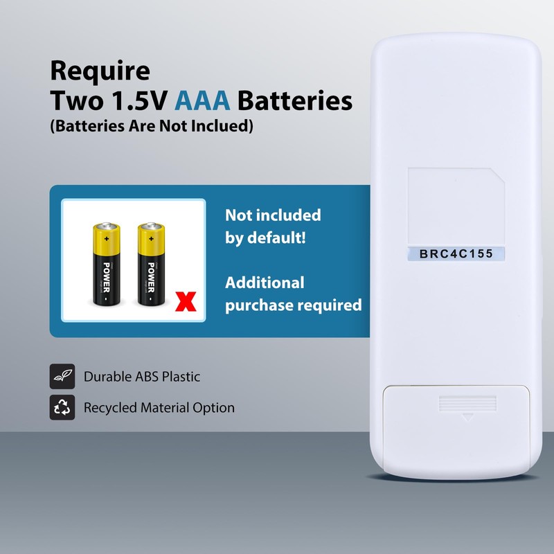 HZIME New BRC4C151 Replacement AC A/C Remote Control Compatible for
